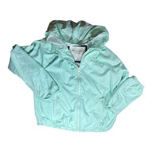 Y2K ABERCROMBIE and Fitch Mint Green Windbreaker